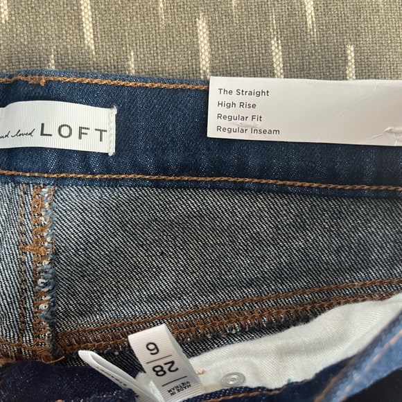 Loft High Rise Straight Jeans - Picture 6 of 6